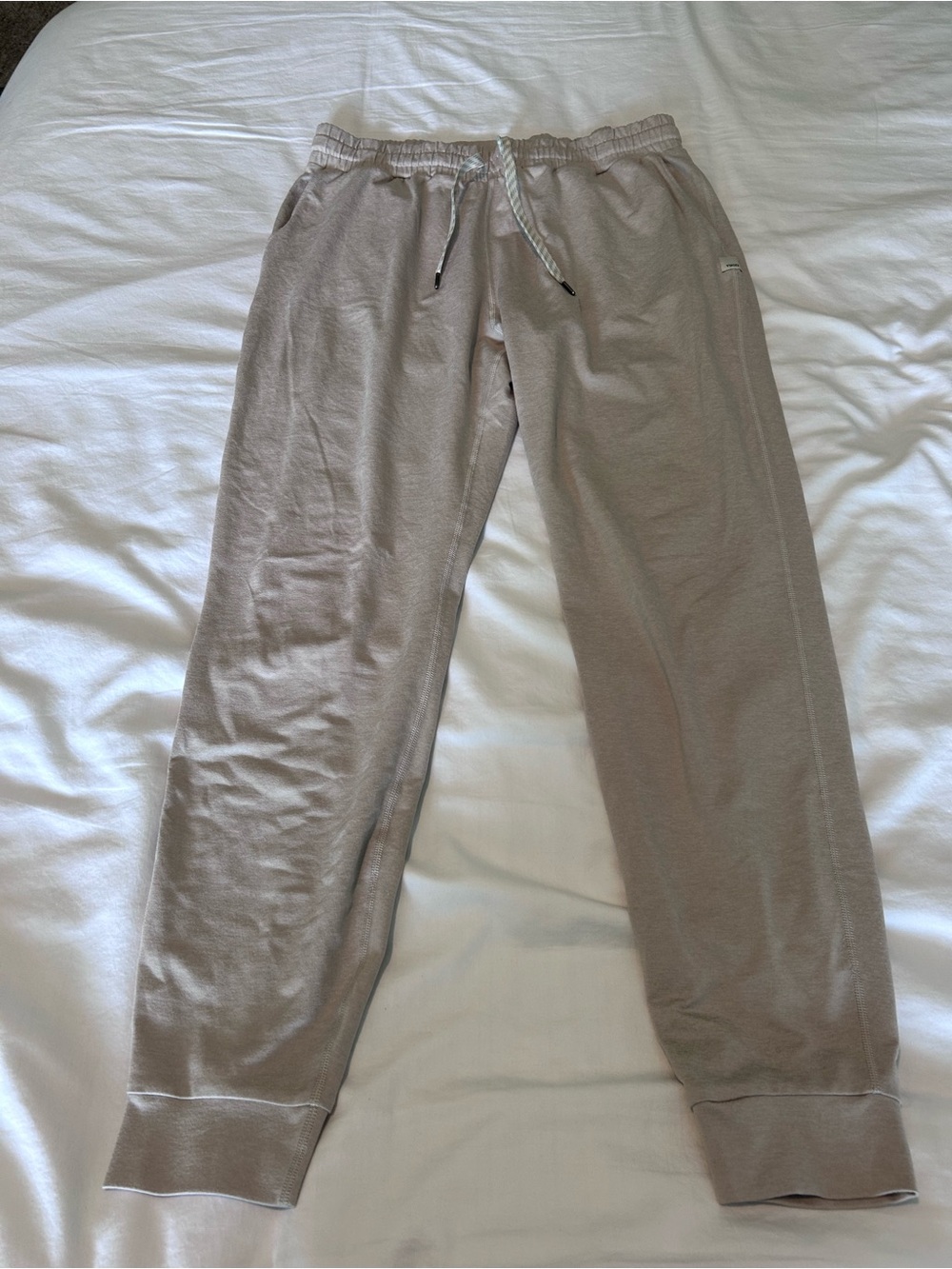 Vuori Light Beige Track Joggers - Picture 1 of 3